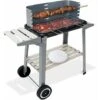 Grillwagen Holzkohlegrill BBQ Grill Inkl. Räder Ablagen Grillspieß Windschutz Garten Terrasse Campingrill Fahrbar -Grill Verkauf 18477594 1