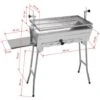 Mangal Schaschlik Edelstahl Stern 60 Holzkohle Grill Grillrost Verstellbar Ablage -Grill Verkauf 51803748 1