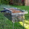 Schaschlik Grill Mangalset Edelstahl 9er Drehspieß 230V Motor 10 Spieße -Grill Verkauf 56555313 1