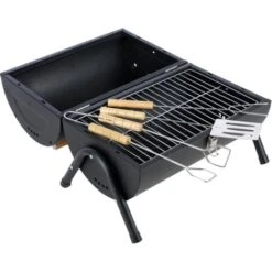 Tischgrill Holzkohle - Barbeque Grill - Grillstation Tisch - 38 X 52cm - Schwarz - MaxxGarden -Grill Verkauf 58346849 4