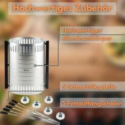 Zilan Kebap Maker Schaschlikspieß Maker Schaschlik Grill Kebap Grill 5 Spieße Fettauffangschale -Grill Verkauf 82856270 4