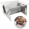 MINKUROW Faltbarer Und Mobiler Mini-Grill – Grillbereich: Ca. 16cm X 21cm - Reisetragbar - Holzkohlegrill Für 1-2 Personen (gefaltet Ca. 33cm X 21cm) -Grill Verkauf 87192444 1