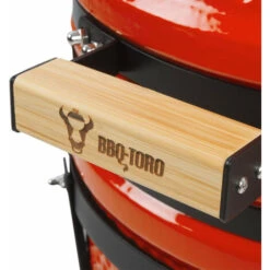 BBQ-Toro Kamado Grill Holzkohlegrill Ø 39 Cm SHIRO Mit Thermometer Und Holzgriffen, Rot -Grill Verkauf 87223624 5