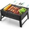 Tragbarer Grill F��r Kleine Haushalte, Faltbarer Tisch-Holzkohlegrill Mit 2 Edelstahlgittern, Outdoor-Grill/Camping/Picknick -Grill Verkauf 97094562 1