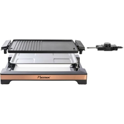 Bestron BBQ-Tischgrill, Elektro-Grillplatte (schwarz/kupfer, 2.000 Watt) -Grill Verkauf Bestron BBQ Tischgrill Elektro Grillplatte@@1742294 1