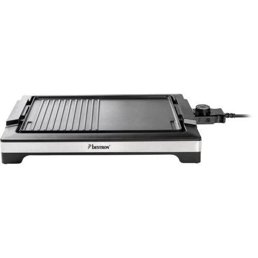 Bestron BBQ-Tischgrill, Elektro-Grillplatte (schwarz/edelstahl, 2.000 Watt) -Grill Verkauf Bestron BBQ Tischgrill Elektro Grillplatte@@1742576