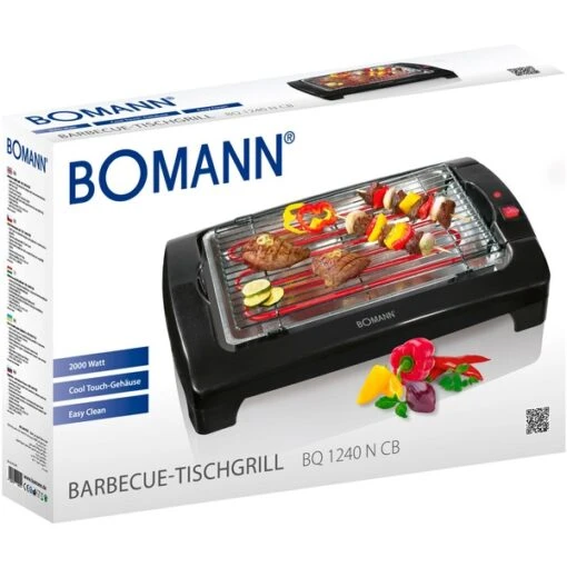 Bomann Barbeque-Tischgrill BQ 1240 CB, Elektrogrill (schwarz, 2.000 Watt) -Grill Verkauf Bomann Barbeque Tischgrill BQ 1240 CB Elektrogrill@@9ggedo01 2