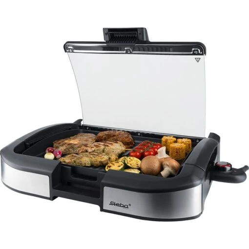 Steba BBQ Tischgrill VG 195, Elektrogrill (schwarz, 2.200 Watt) -Grill Verkauf Steba BBQ Tischgrill VG 195 Elektrogrill@@1755887 2