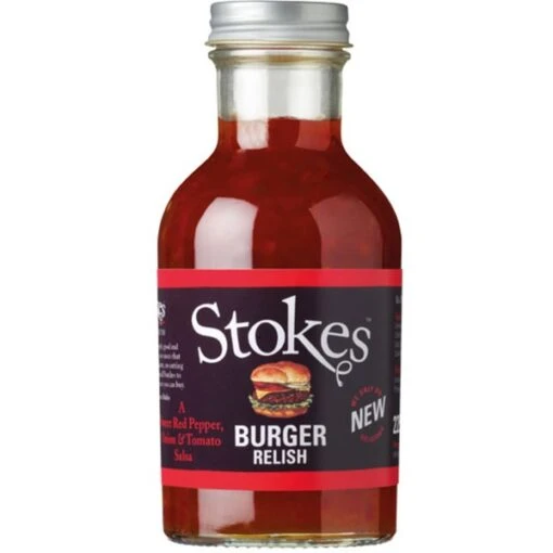 Stokes Sauces Burger Relish, Sauce (265 Ml) -Grill Verkauf Stokes Sauces Burger Relish Sauce@@9gggss0h