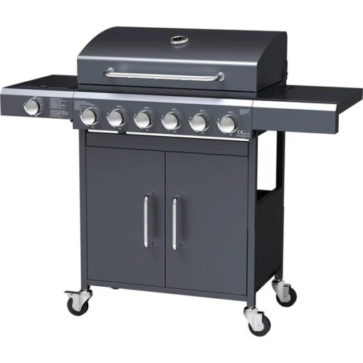 Tepro Gasgrill Cincinnati, Mit Seitenbrenner (schwarz (matt), 14 KW) -Grill Verkauf Tepro Gasgrill Cincinnati mit Seitenbrenner@@1676262 2